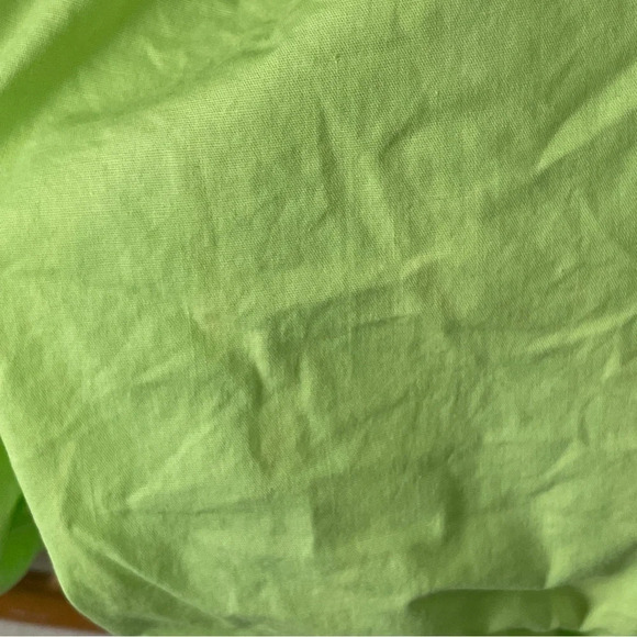 Wayf Lime green off the shoulder puff sleeve crop top Sz L - Picture 3 of 8